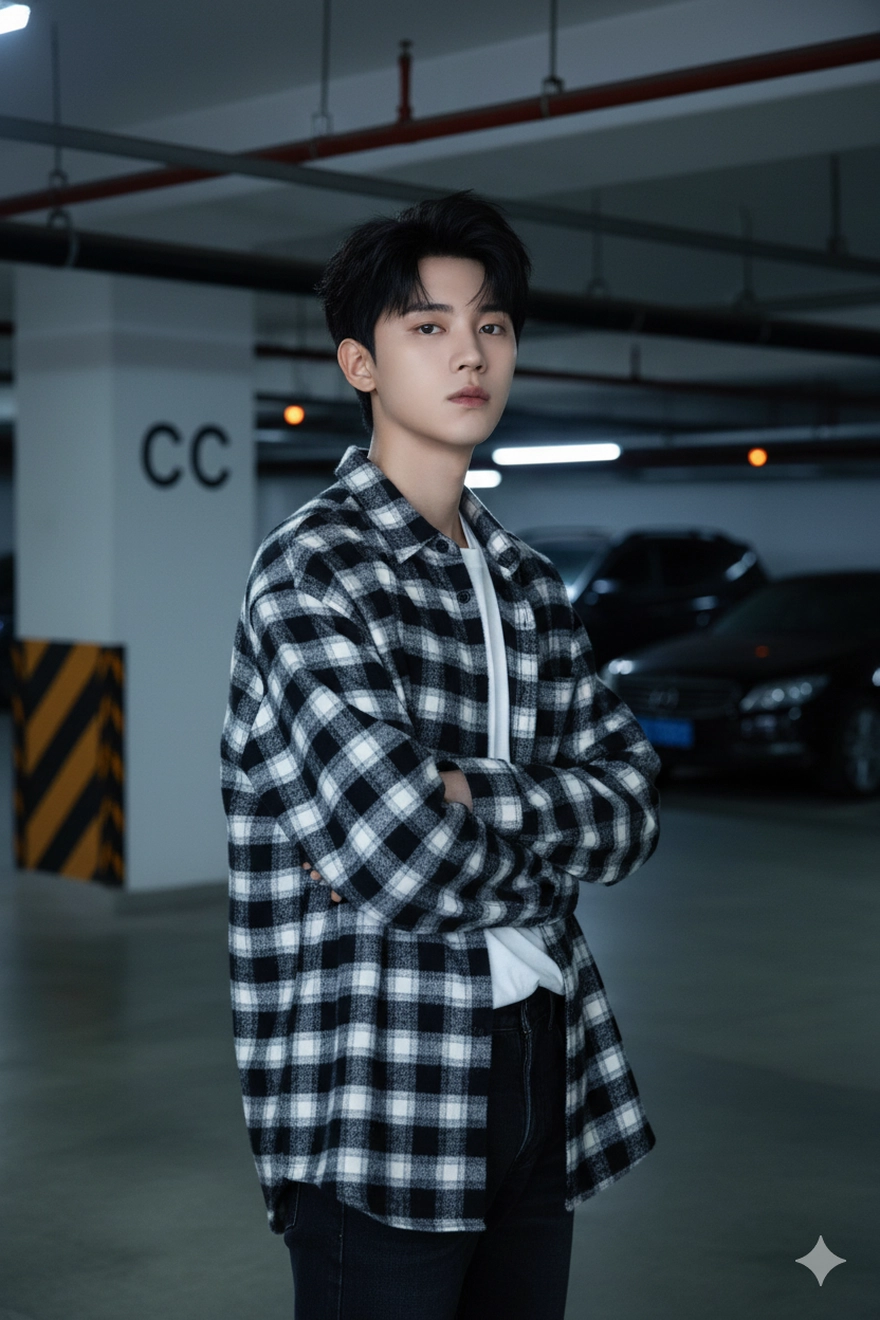 Câu lệnh AI tạo ảnh cool ngầu ở hầm gửi xe