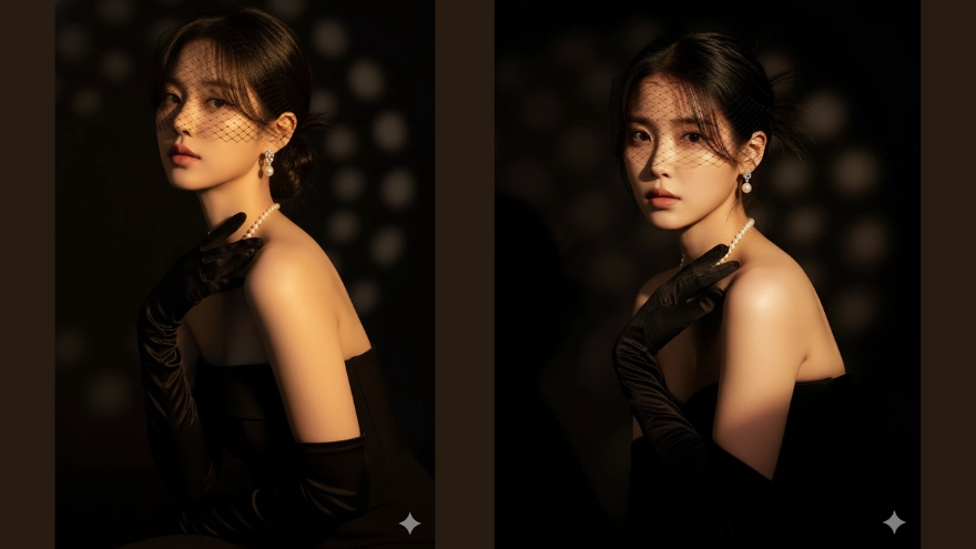 Hóa đại minh tinh sang trọng chỉ với 1 câu lệnh AI