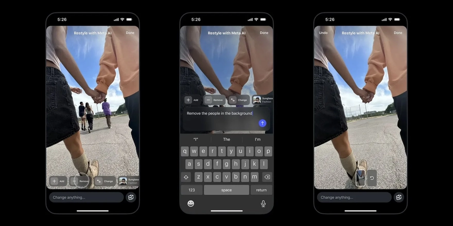 Instagram cho phép sửa ảnh story bằng AI