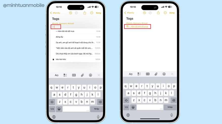 Làm việc hiệu quả với 8 tính năng trong Ghi chú trên iPhone