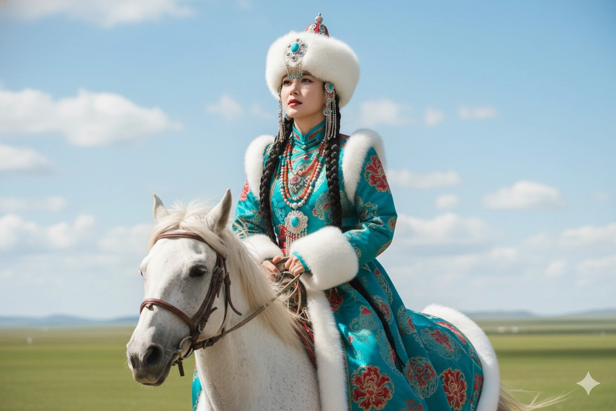 Hóa thân thành cô gái Mông Cổ xinh đẹp với Gemini
