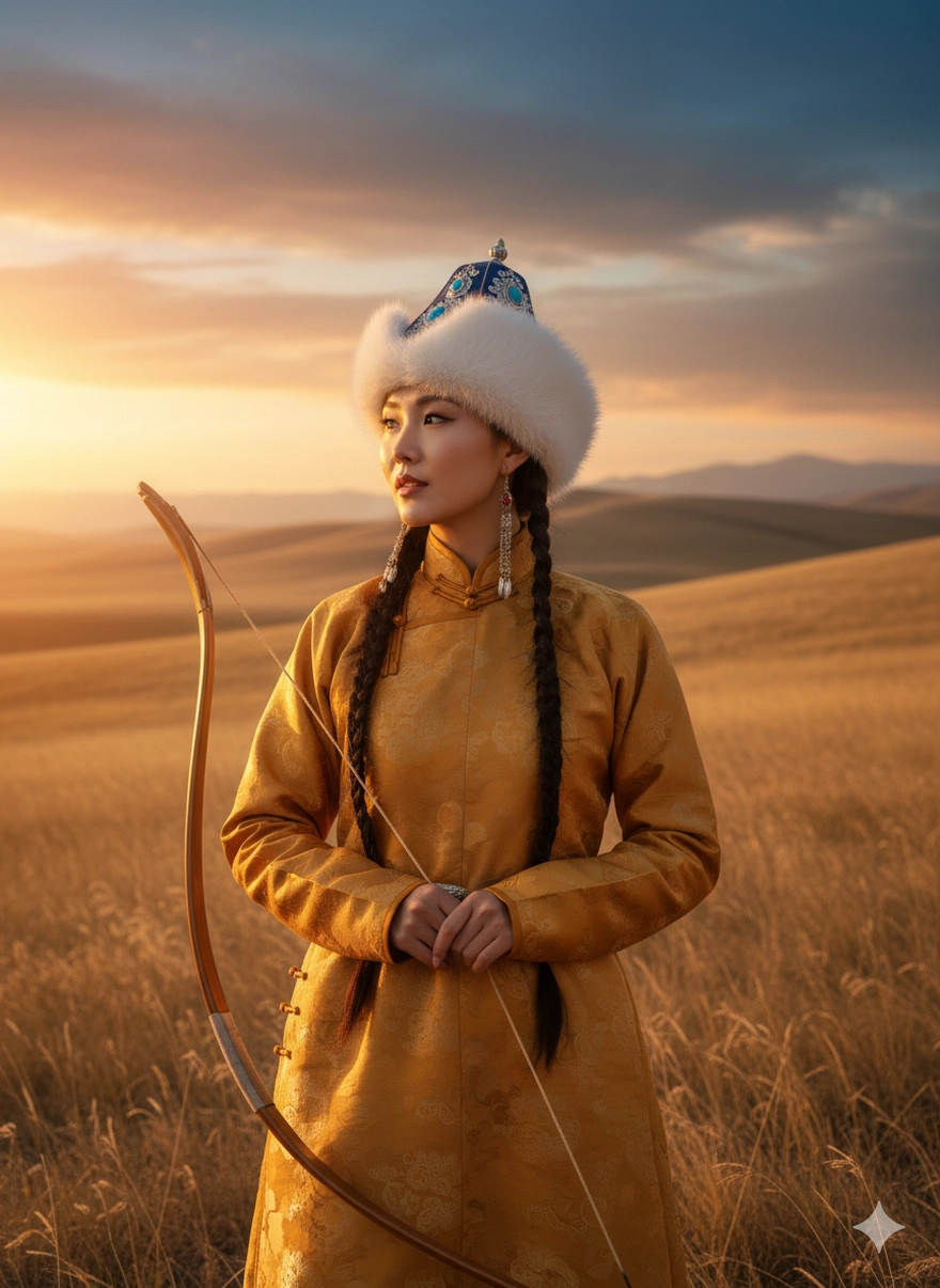 Hóa thân thành cô gái Mông Cổ xinh đẹp với Gemini
