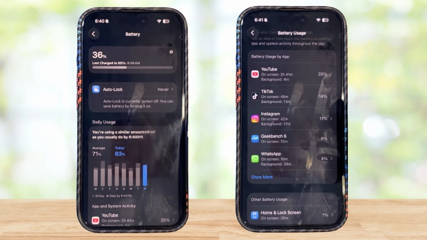 Đánh giá iOS 26.1 RC về hiệu năng và pin