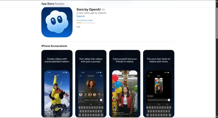 OpenAI bỏ yêu cầu thư mời cho ứng dụng Sora AI 