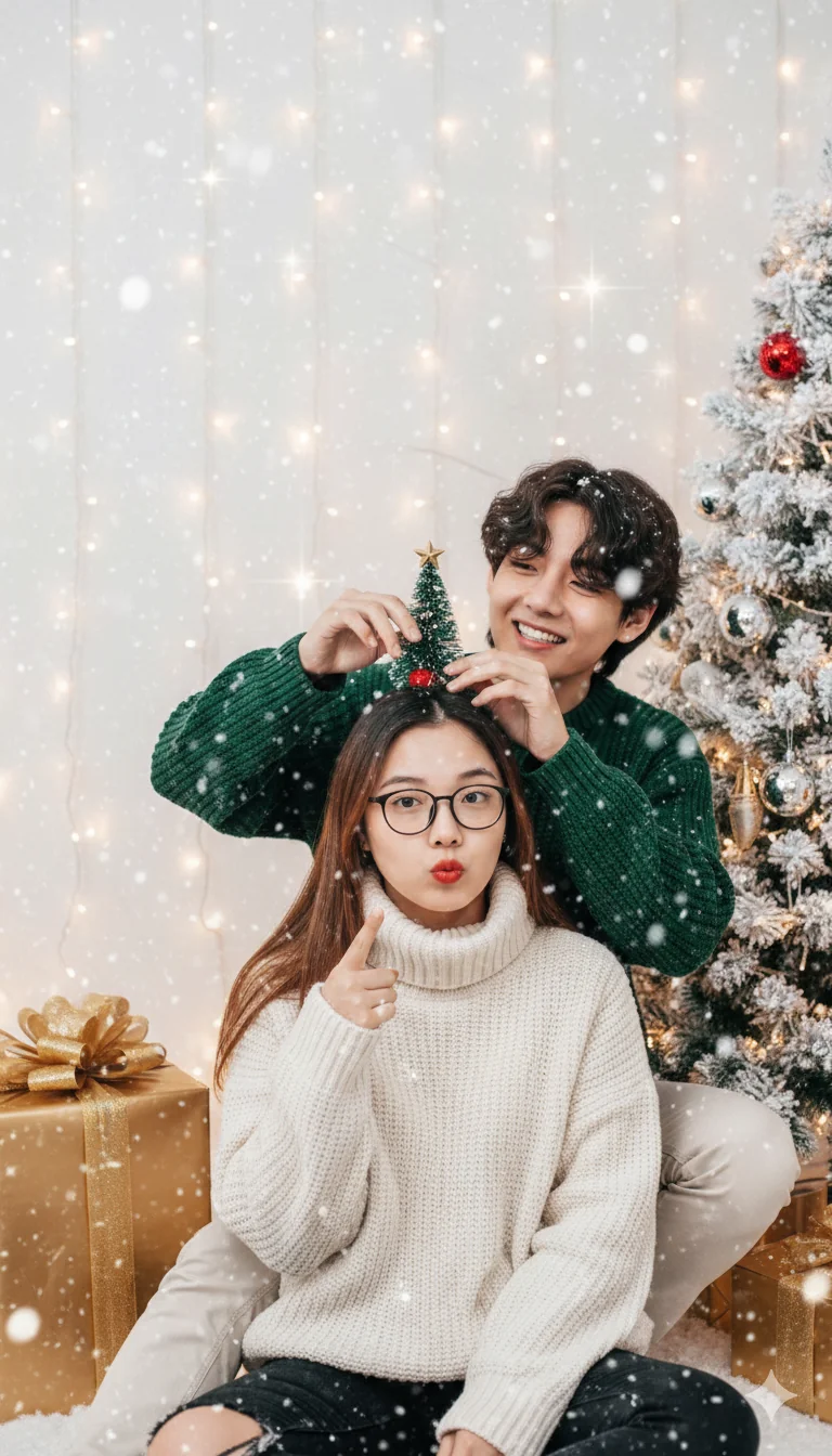 Tạo ảnh đi chơi Noel cho cặp đôi chỉ bằng một câu lệnh