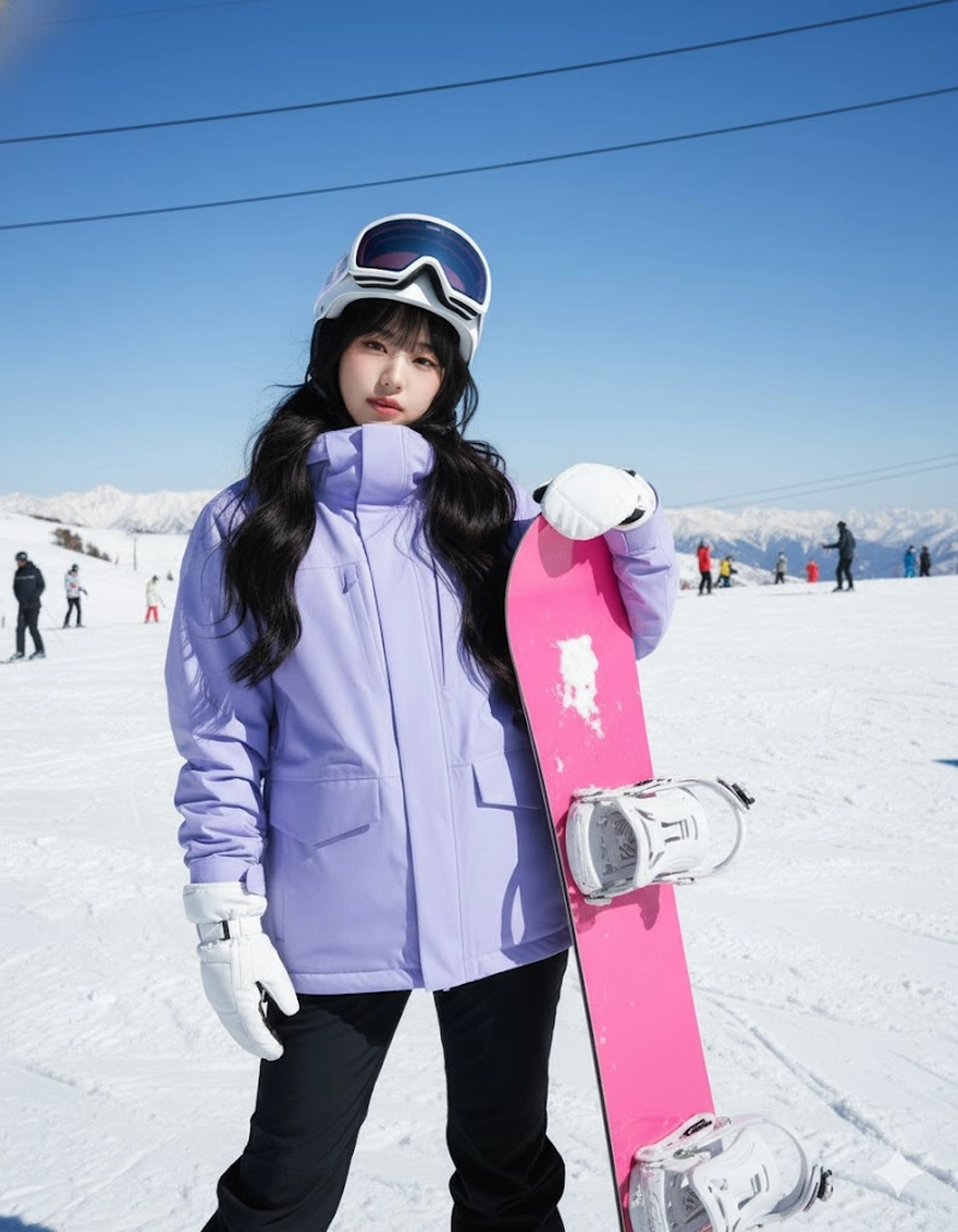 Câu lệnh check in du lịch mùa đông trong tuyết