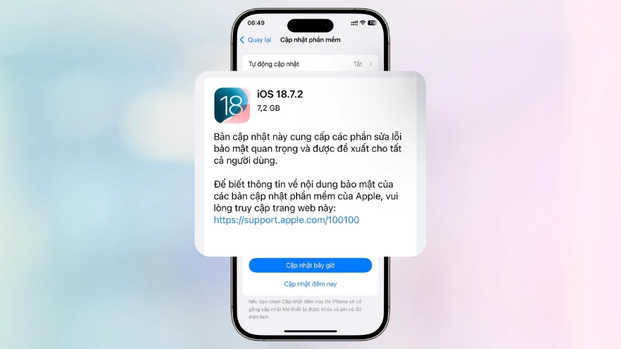 Ai nên cập nhật iOS 18.7.2?