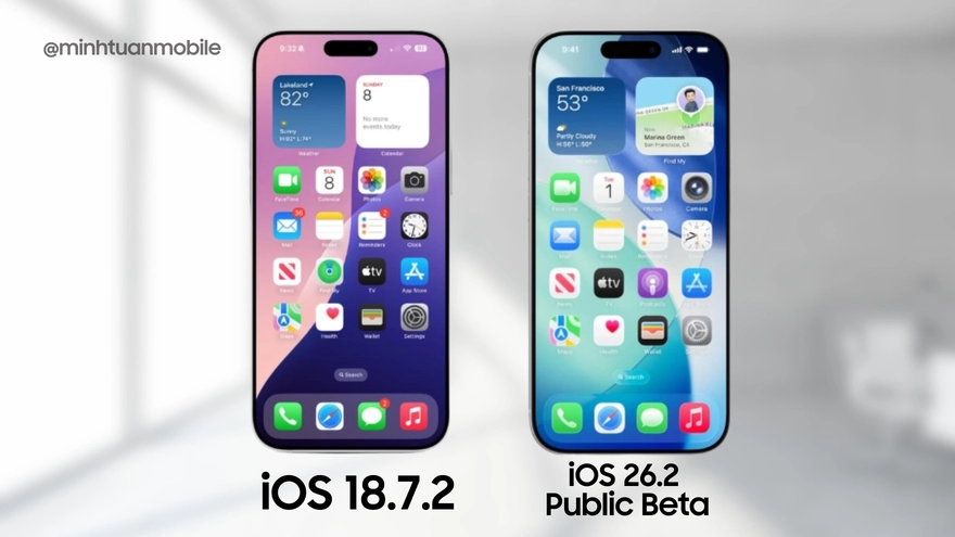 iOS 18.7.2 vs iOS 26.2 Public Beta: Chọn bản nào cho iPhone?