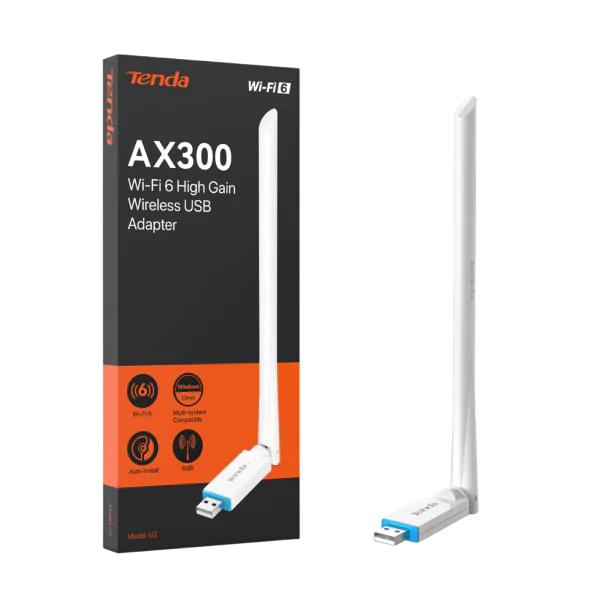 Đầu chuyển đổi USB Wifi 6 AX300 Tenda U2 V5