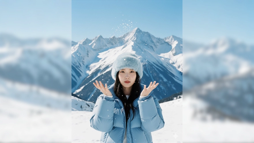 Câu lệnh check in giữa trời tuyết mùa đông không cần đi xa