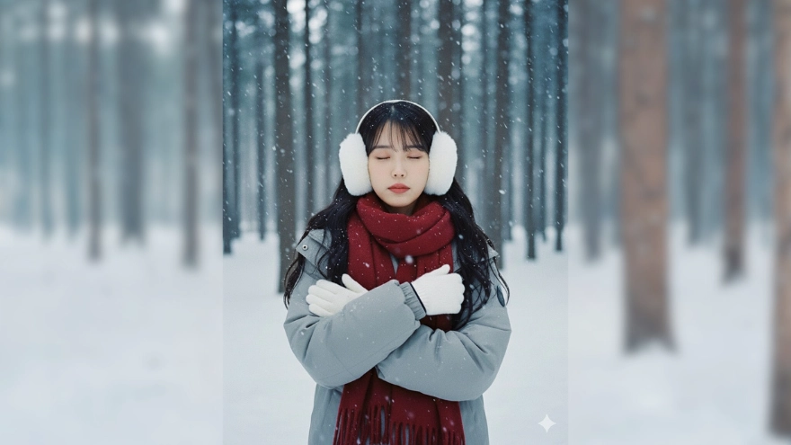 Câu lệnh check in giữa trời tuyết mùa đông không cần đi xa