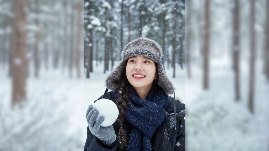 Câu lệnh check in giữa trời tuyết mùa đông không cần đi xa