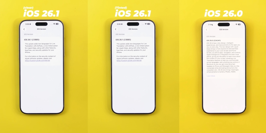 Hiệu ứng Liquid Glass đã đỡ 