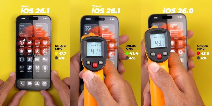 Hiệu ứng Liquid Glass đã đỡ 