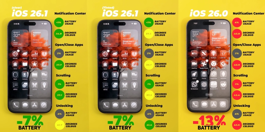 Hiệu ứng Liquid Glass đã đỡ 