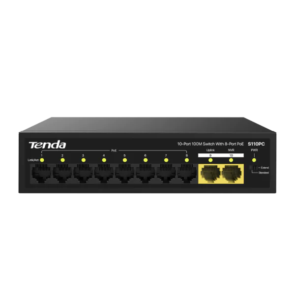 Switch Tenda 8-Port PoE S110PC