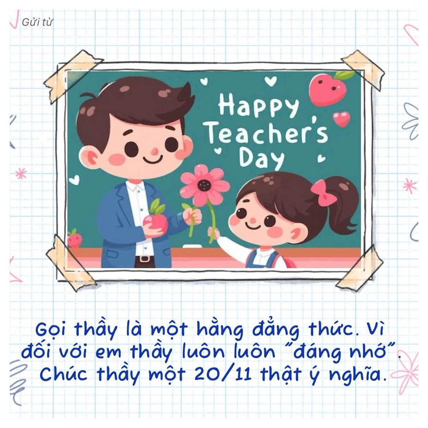 Cách gửi thiệp chúc mừng 20/11 cho Thầy Cô trên Zalo