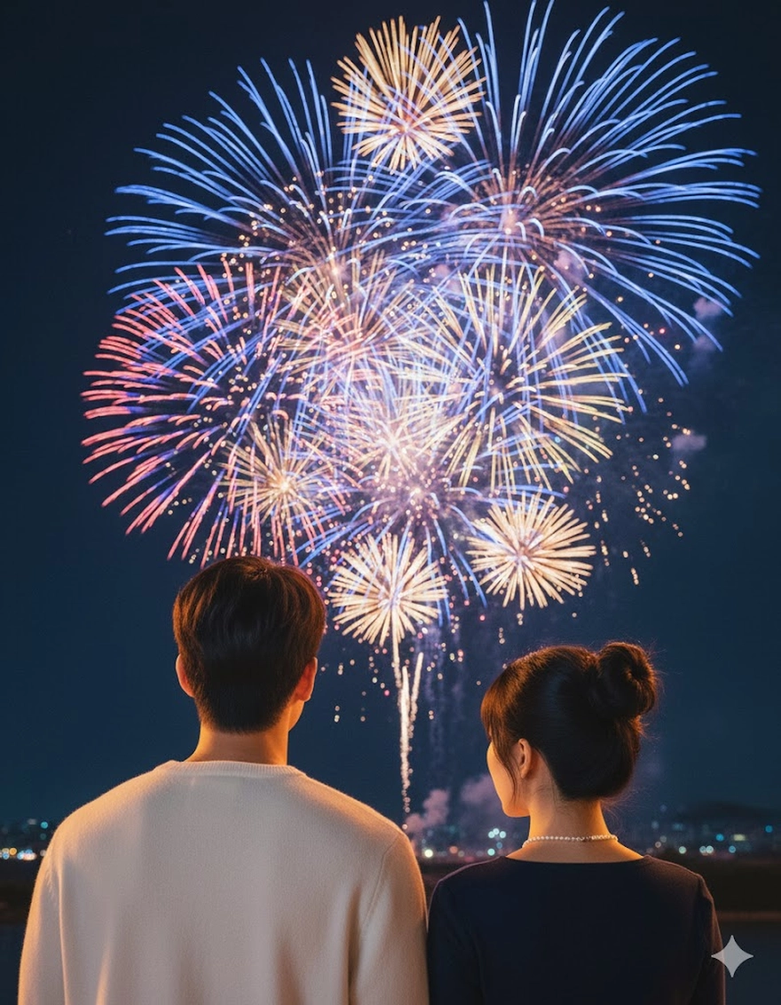 Câu lệnh chụp ảnh pháo hoa cùng người yêu 