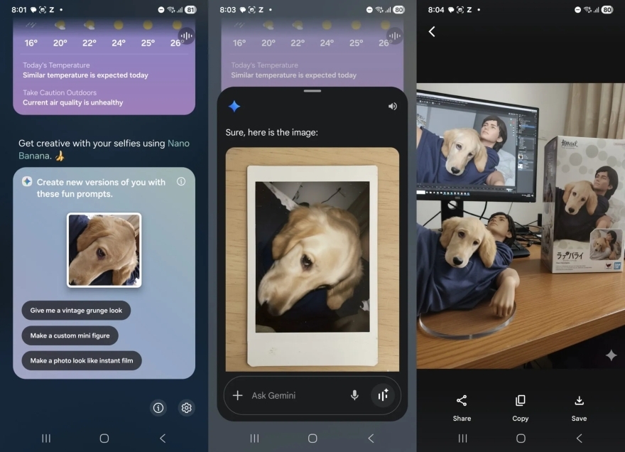 Samsung tích hợp Nano Banana vào Now Brief đầy thú vị