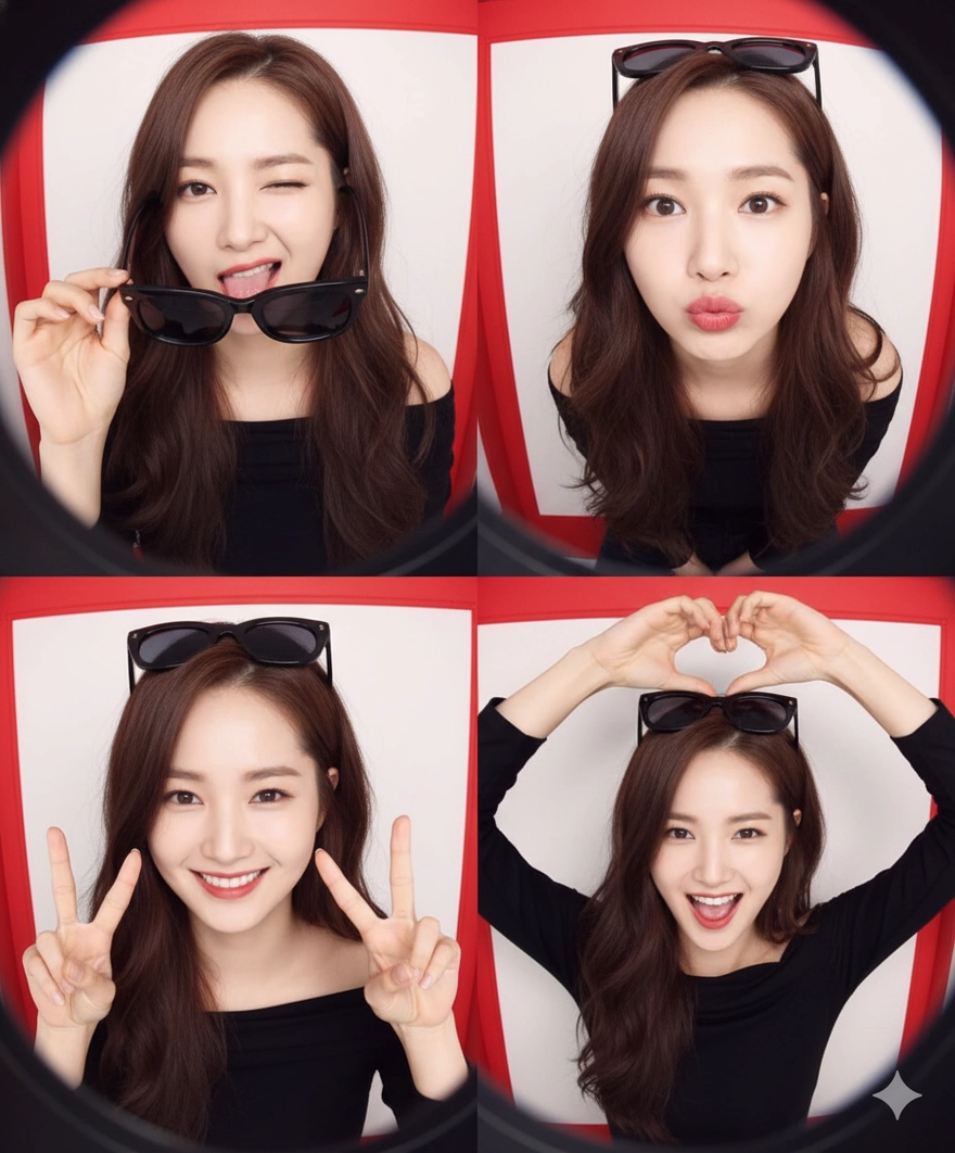 Câu lệnh tạo ảnh photobooth cực trend bằng Gemini AI