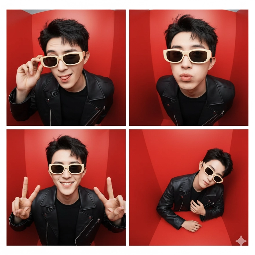 Câu lệnh tạo ảnh photobooth cực trend bằng Gemini AI