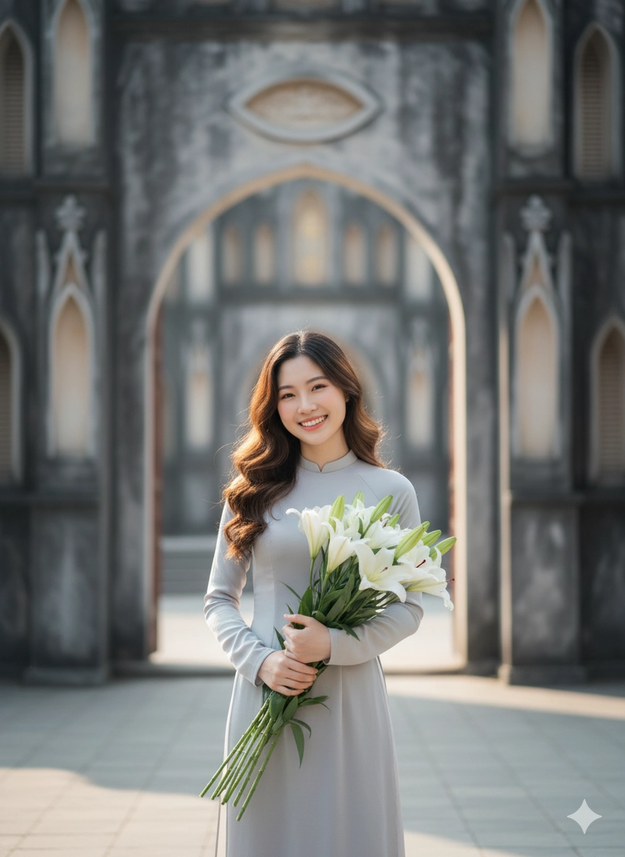 Mặc áo dài đi khắp các tỉnh thành Việt Nam với 1 câu lệnh