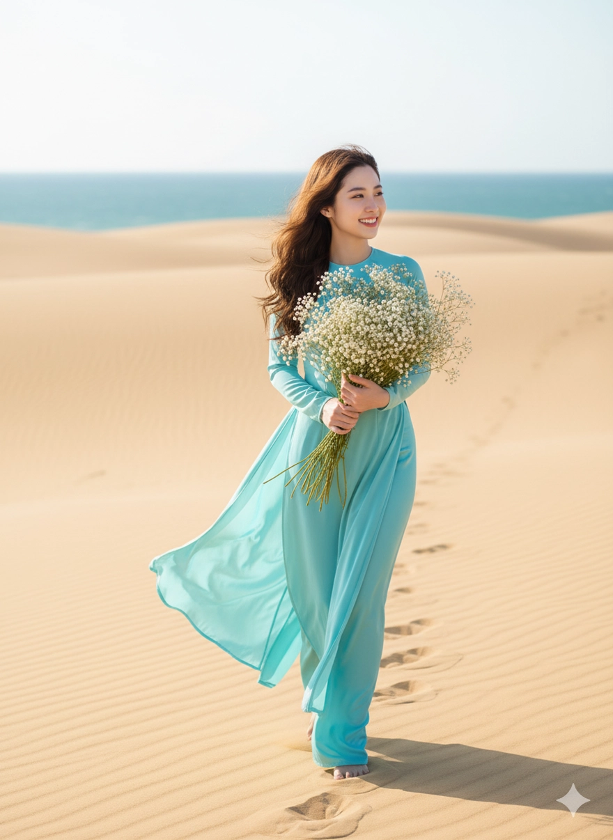 Mặc áo dài đi khắp các tỉnh thành Việt Nam với 1 câu lệnh