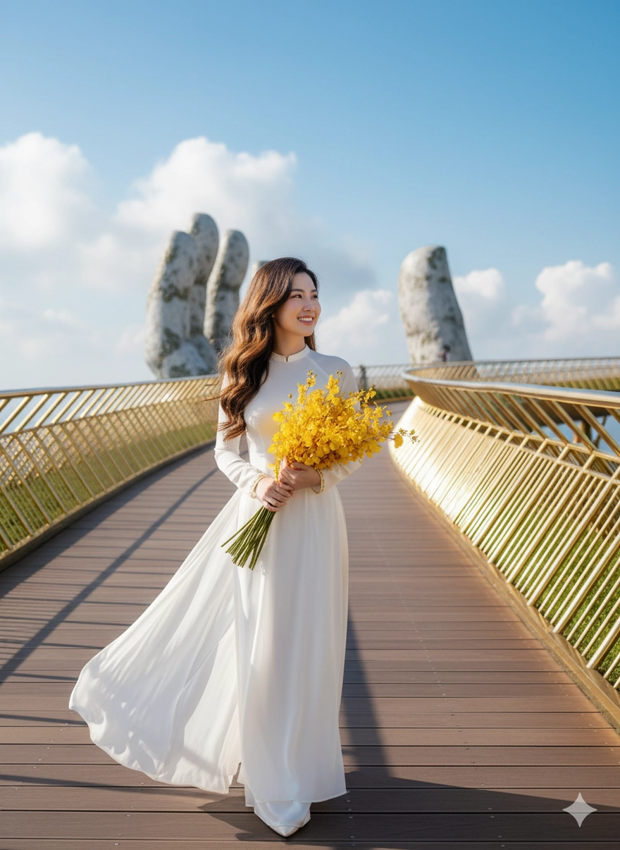 Mặc áo dài đi khắp các tỉnh thành Việt Nam với 1 câu lệnh