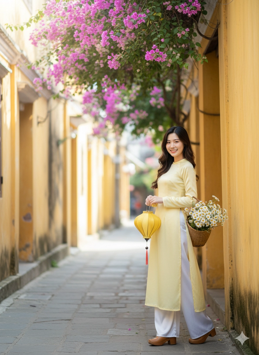 Mặc áo dài đi khắp các tỉnh thành Việt Nam với 1 câu lệnh