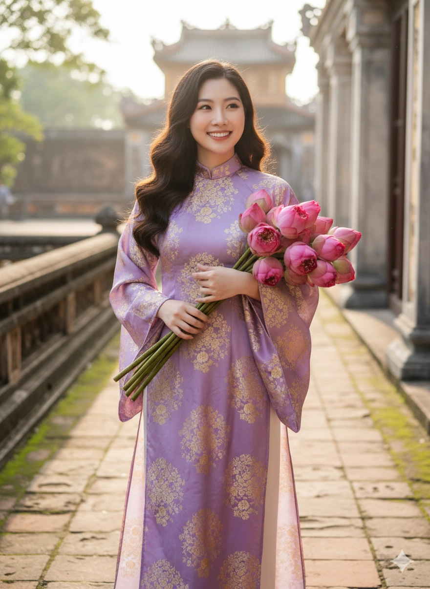 Mặc áo dài đi khắp các tỉnh thành Việt Nam với 1 câu lệnh