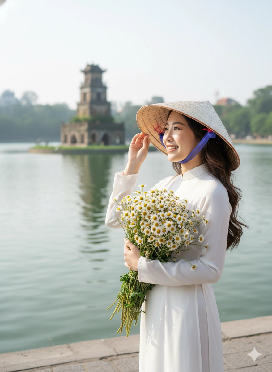 Mặc áo dài đi khắp các tỉnh thành Việt Nam với 1 câu lệnh