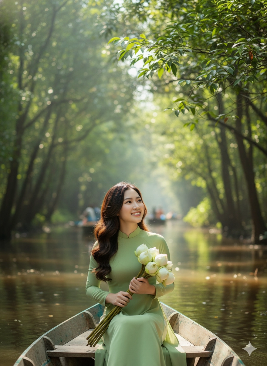 Mặc áo dài đi khắp các tỉnh thành Việt Nam với 1 câu lệnh