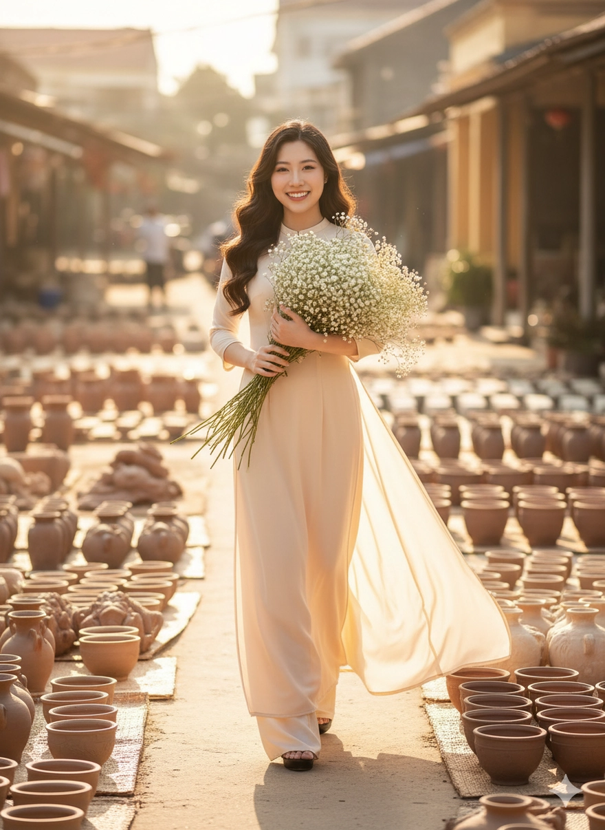 Mặc áo dài đi khắp các tỉnh thành Việt Nam với 1 câu lệnh