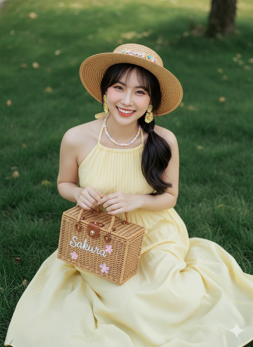 Câu lệnh Gemini tạo ảnh đi picnic kiểu Hàn siêu lung linh