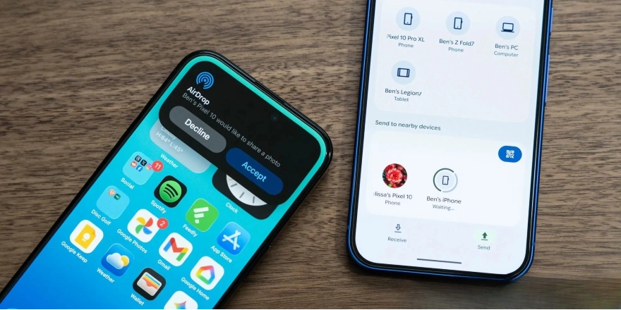 Google mở khóa chia sẻ file giữa Android và iPhone