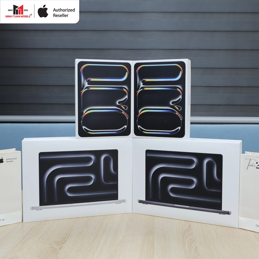 iPad Pro M5 và MacBook Pro M5 về hàng tại Minh Tuấn Mobile 