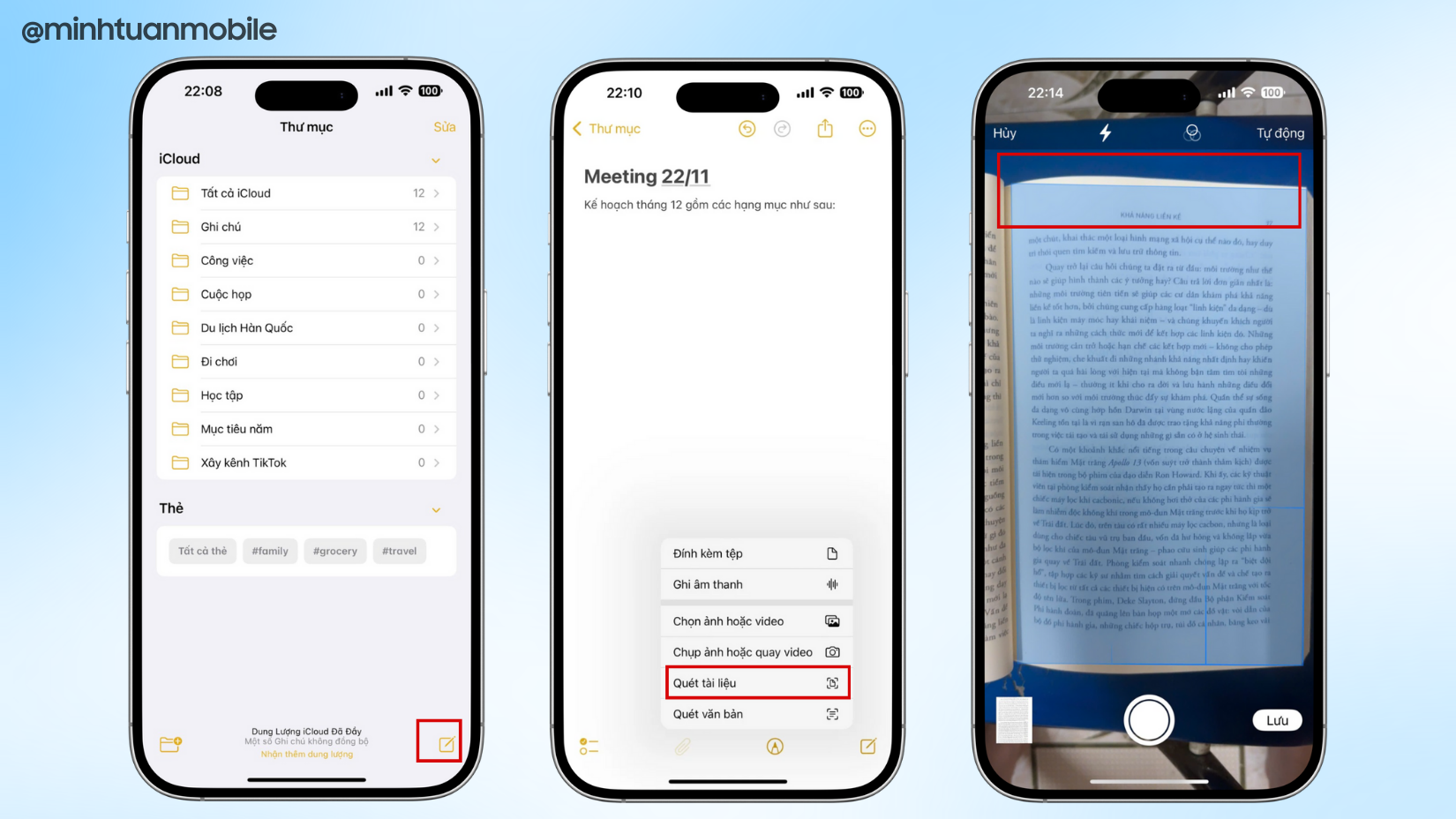 Cách scan tài liệu cực nhanh trên iPhone không cần app thứ ba
