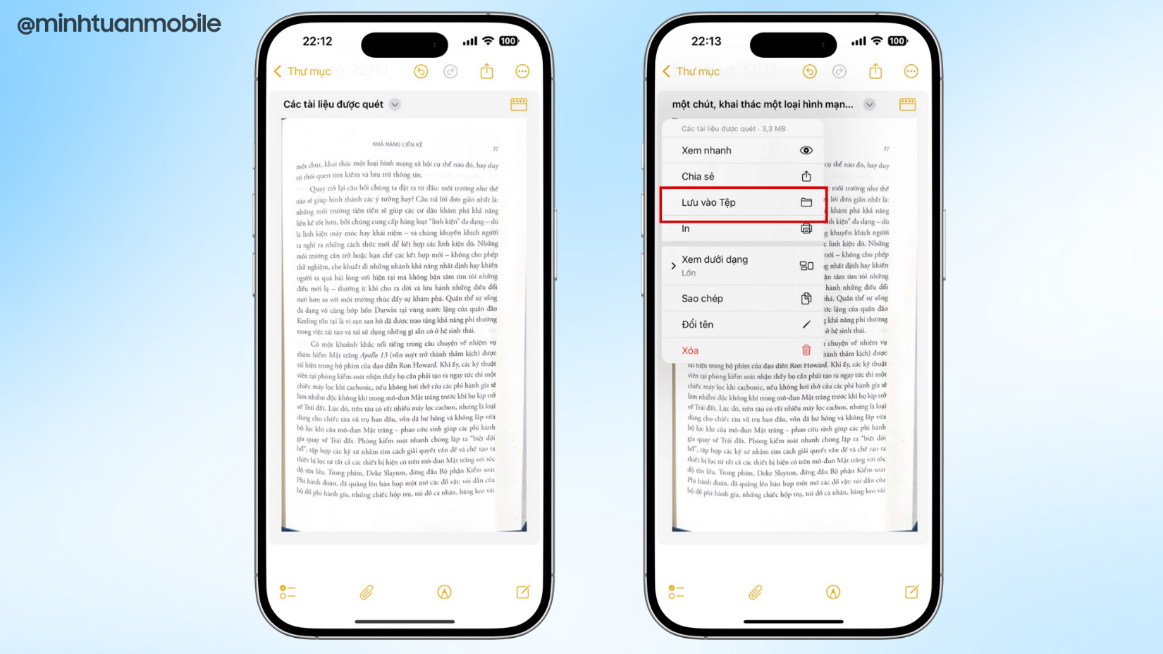 Cách scan tài liệu cực nhanh trên iPhone không cần app thứ ba