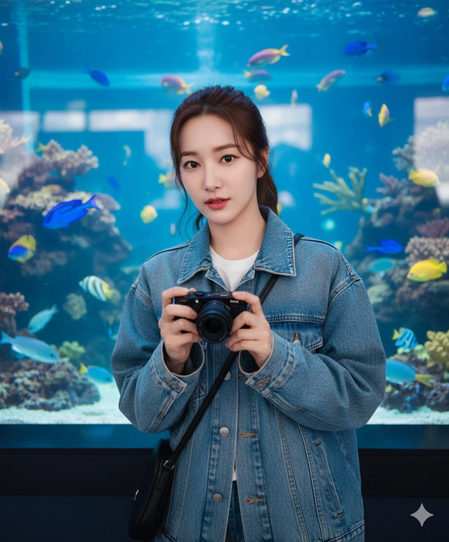 Câu lệnh tạo ảnh tham quan thủy cung bằng Gemini AI