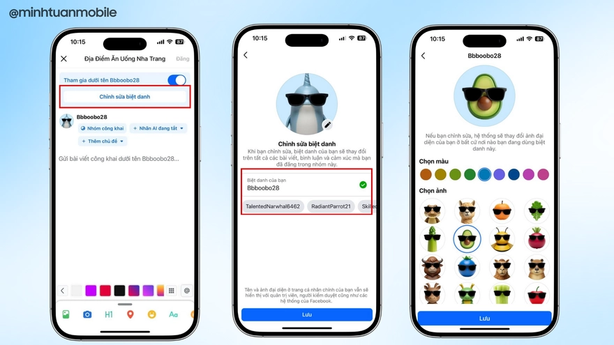 Facebook Groups đã cho phép tùy chỉnh biệt danh và avatar