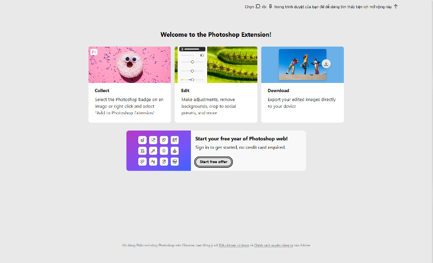 cách nhận miễn phí 1 năm Photoshop Web