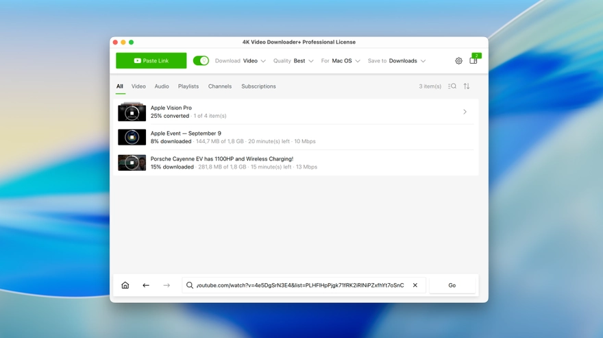 Cách tải video YouTube và 8K miễn phí trên MacBook