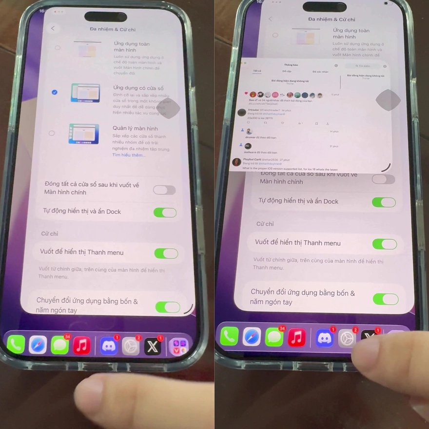iPadOS 26 trên iPhone 17 Pro Max: Đa nhiệm như iPad thực thụ