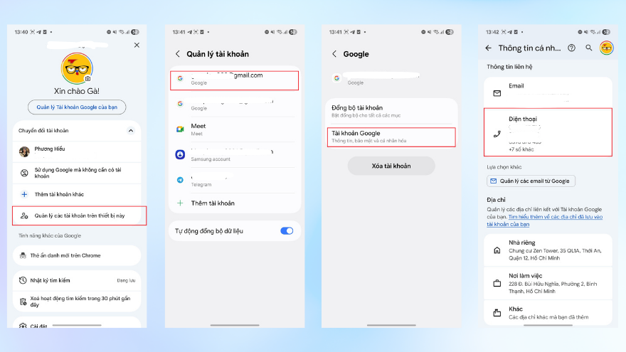 Cập nhật số điện thoại tài khoản Google trong một phút
