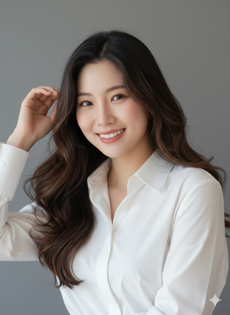 Prompt Gemini tạo ảnh profile cùng sơ mi trắng thanh lịch