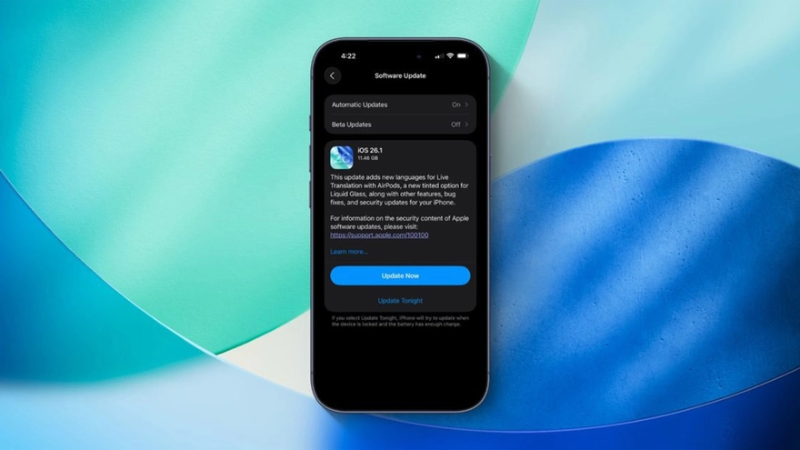 iOS 26.1 gây thất vọng nhưng bản sửa lỗi sẽ không đến