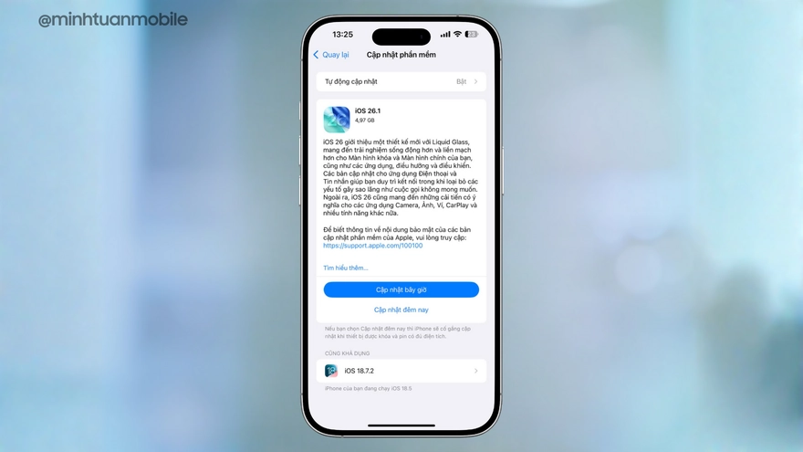 Apple thúc đẩy người dùng iOS 18 nâng cấp bản cập nhật này ngay