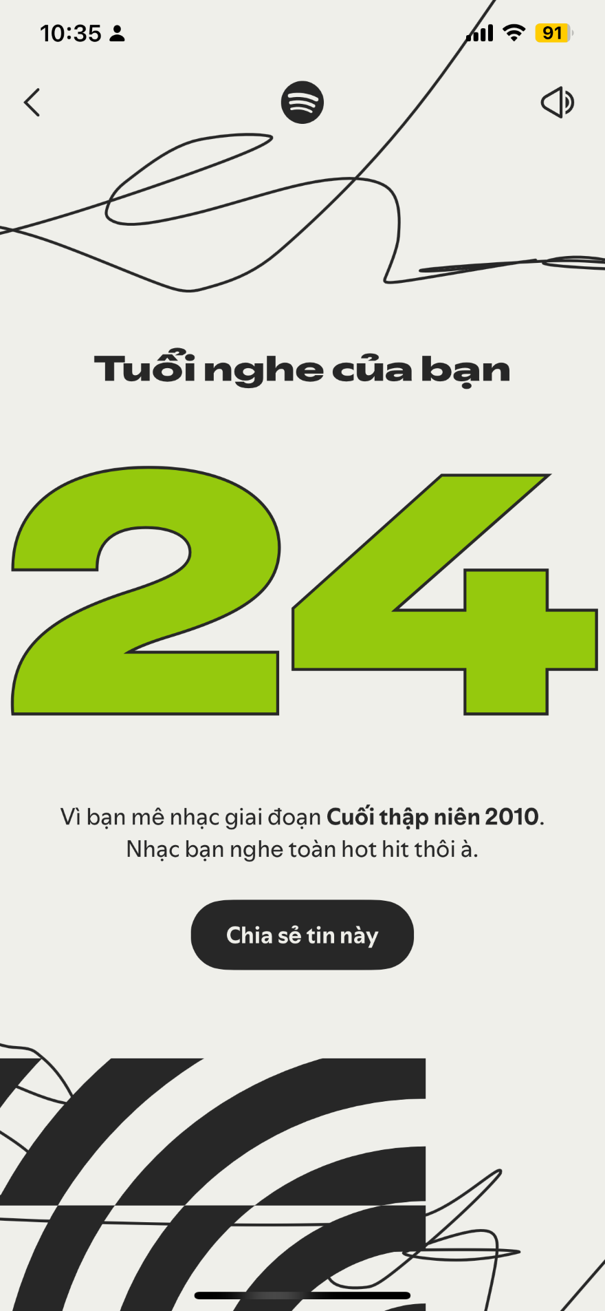 “Tuổi nghe nhạc” trên Spotify Wrapped 2025 là gì?