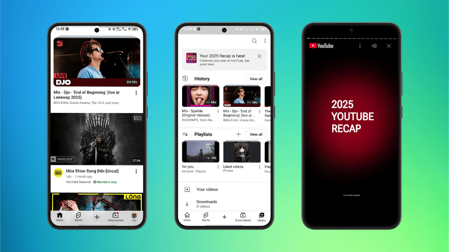 cách khắc phục youtube recap không hiển thị