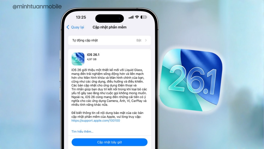 iOS 26.1: Bản cập nhật đáng nâng cấp trước khi lên iOS 26.2